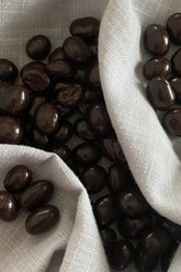 Dark chocolate coffee beans
